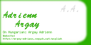 adrienn argay business card